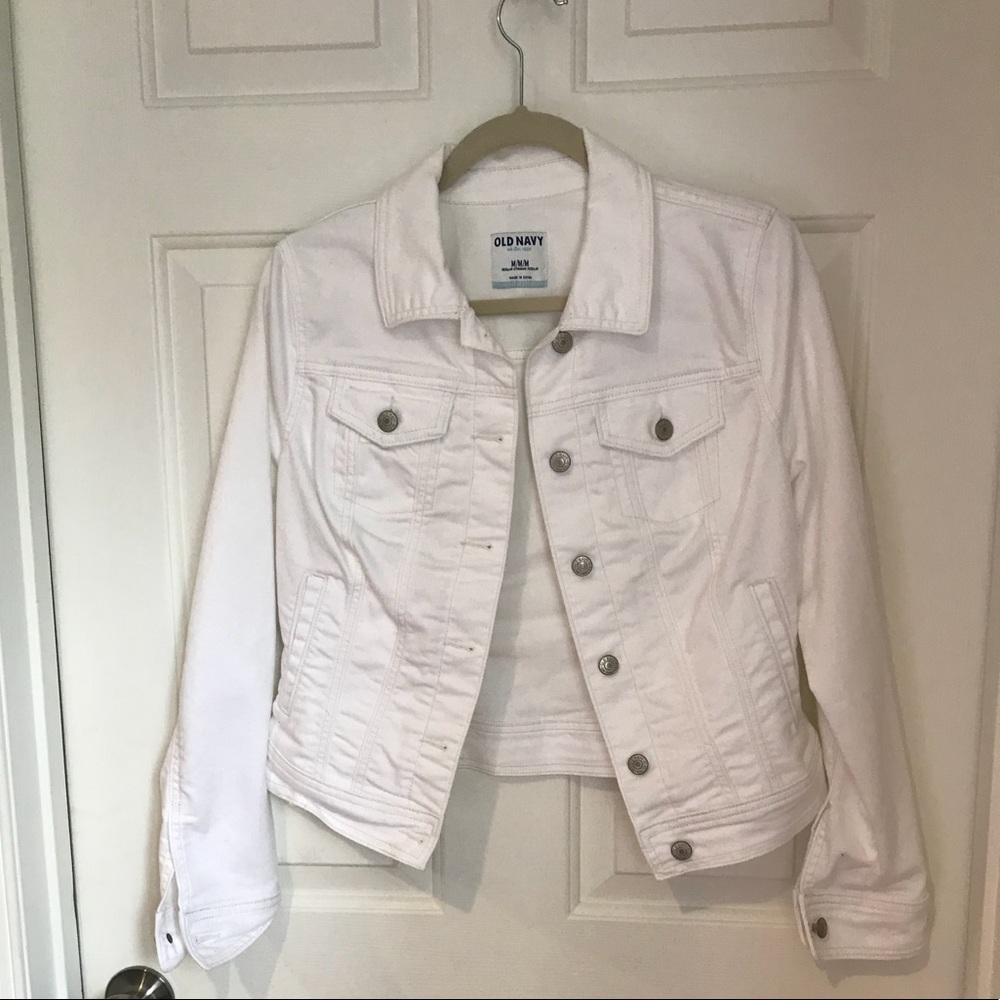 White denim jacket